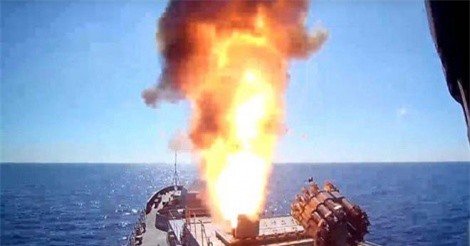 Tàu ngầm Nga lại nã tên lửa hành trình vào mục tiêu IS ở Syria
