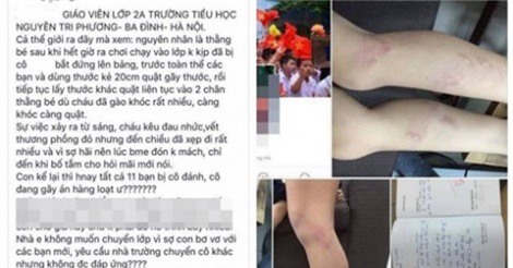 Kỷ luật giáo viên đánh bầm tím chân học sinh tiểu học Nguyễn Tri Phương