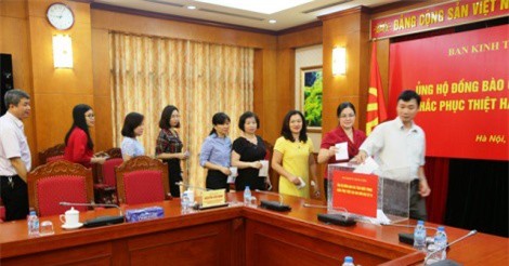 Phát động ủng hộ đồng bào miền Trung thiệt hại do bão số 10