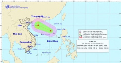 Xuất hiện cơn áp thấp nhiệt đới mới trên Biển Đông
