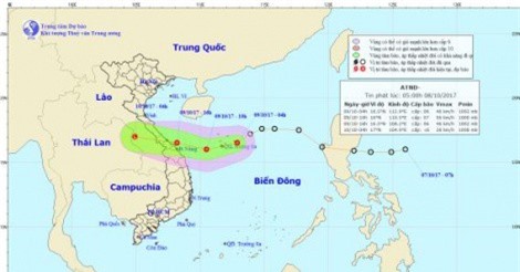 Tin mới nhất về áp thấp nhiệt đới gần bờ