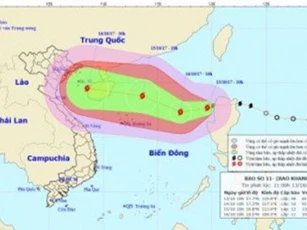 Tin mới nhất về đường đi, vị trí cơn bão Khanun
