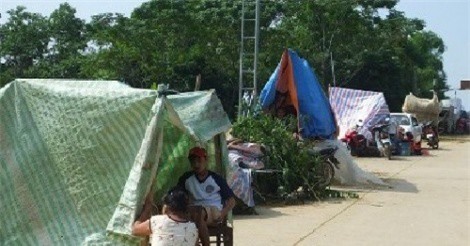 Thanh Hóa: Nhiều hộ dân vẫn phải dựng lều sống tạm trên đê