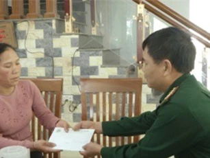 Quyên góp ủng hộ gia đình 2 sĩ quan biên phòng bị lũ cuốn trôi