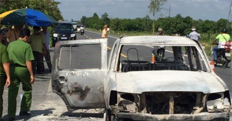 Thông tin sốc vụ xe giám đốc bị đốt cháy ở Hậu Giang