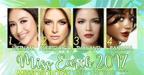 Hà Thu dẫn đầu danh sách ứng viên sáng giá nhất cho ngôi hậu Miss Earth 2017