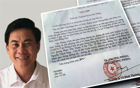 Phó phòng CSGT Đồng Nai thừa nhận từng bị kỷ luật