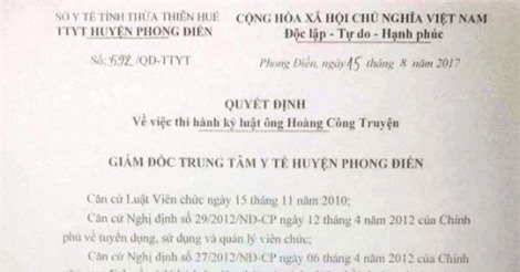Vụ kỷ luật bác sĩ "bôi nhọ" Bộ trưởng: Sở Y tế chính thức xin lỗi BS Truyện