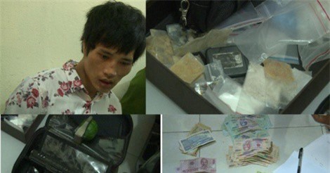 Tóm gọn thanh niên vận chuyển ma túy mang theo lựu đạn
