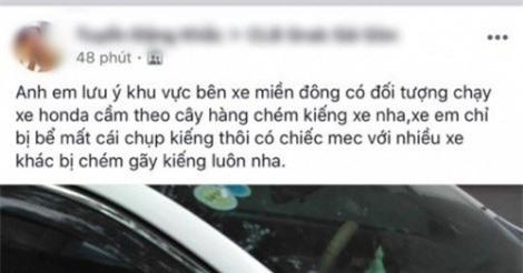 Truy bắt nam thanh niên vác mã tấu chém rụng gương ôtô ở Sài Gòn