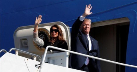 Air Force One đáp xuống Nhật Bản, Tổng thống Trump bắt đầu công du châu Á