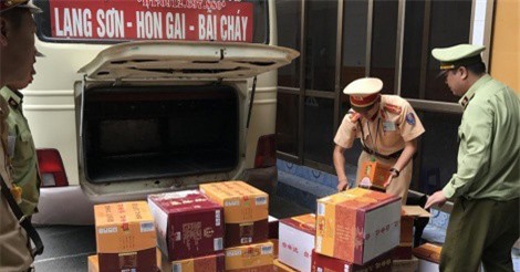 Quảng Ninh: Thu giữ hơn 70 thùng rượu nhập lậu từ Trung Quốc