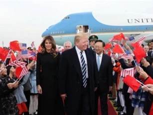 Tổng thống Donald Trump bắt đầu thăm chính thức Trung Quốc