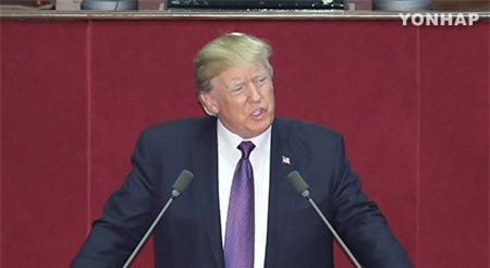 Tổng thống Donald Trump chỉ trích Triều Tiên trước Quốc hội Hàn Quốc