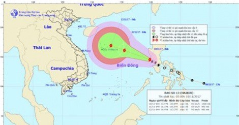 Tin mới nhất về cơn bão số 13