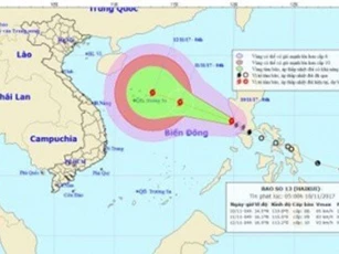 Tin mới nhất về cơn bão số 13