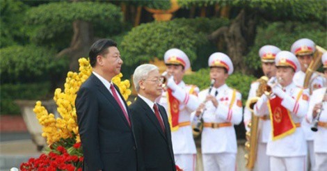 Bắn 21 phát đại bác chào đón Tổng Bí thư, Chủ tịch Trung Quốc Tập Cận Bình