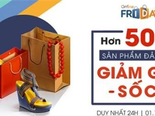 5000 sản phẩm đảm bảo trong ngày mua sắm trực tuyến Online Friday 2017