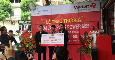 Thợ sửa khóa ở Hải Dương trúng xổ số Vietlott hơn 3,6 tỉ đồng