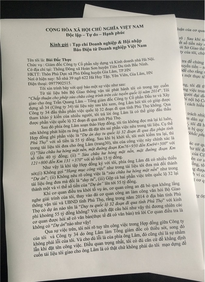 Không đủ cấu thành tội chiếm đoạt tài sản trong vụ án Bùi Đắc Thực