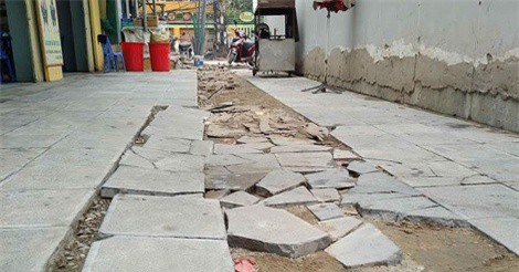 Hà Nội Thanh tra các dự án lát đá vỉa hè