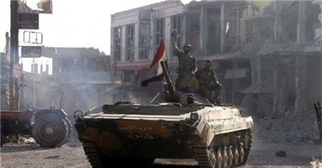 Quân đội Syria tung xe bọc thép mới ra chiến trường Damascus