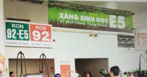  Từ 1/1/2018 xăng sinh học E5 sẽ bán rộng rãi tại thị trường phía Nam