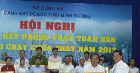 Các đơn vị điển hình tiên tiến Phong trào toàn dân PC&CC năm 2017 