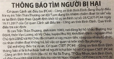 Bình Định: Phó Chủ tịch xã chiếm đoạt 500 triệu đồng rồi bỏ trốn