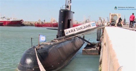 Phát hiện tín hiệu mới nghi của tàu ngầm Argentina mất tích