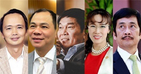 10 người giàu nhất sàn chứng khoán Việt Nam năm 2017