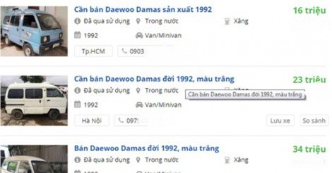 Hơn 24.000 ô tô cũ bị thu hồi và nhiều xe được rao bán rầm rộ