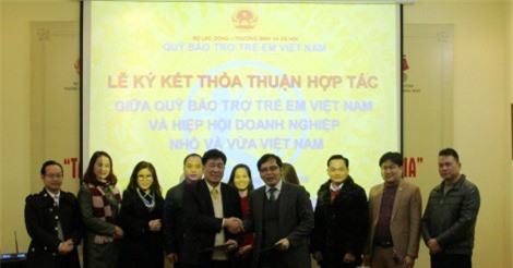 Thỏa thuận hợp tác giữa Vinasme và Quỹ bảo trợ trẻ em Việt Nam