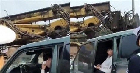 Clip: Đối phó CSGT, nam thanh niên nuốt giấy phép lái xe
