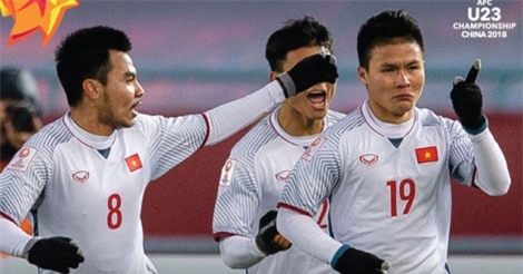 Người hùng Quang Hải nói gì sau cú đúp đưa U23 Việt Nam vào chung kết?