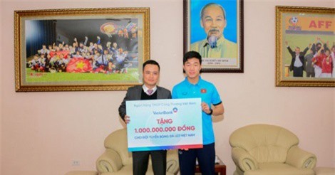 U23 Việt Nam nhận thưởng 1 tỷ đồng từ VietinBank 