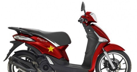 Piaggio Việt Nam gây 'sốt' khi ra mắt xe Liberty phiên bản U23 Việt Nam
