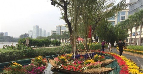 Lạ mắt với khung cảnh làng quê tại "phố nhà giàu" Phú Mỹ Hưng 