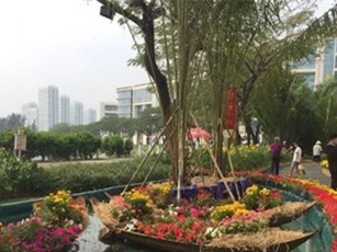 Lạ mắt với khung cảnh làng quê tại "phố nhà giàu" Phú Mỹ Hưng