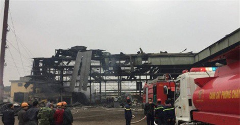 Hà Nội: Nhà máy luyện phôi thép phát nổ, 2 người nguy kịch