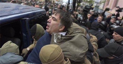 Cựu Tổng thống Gruzia Mikhail Saakashvili lại bị bắt giữ ở Kiev