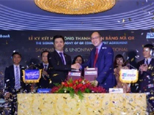 Sacombank hợp tác với UnionPay triển khai thanh toán bằng mã QR