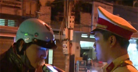 Bình Định lập chốt xử lý vi phạm nồng độ cồn