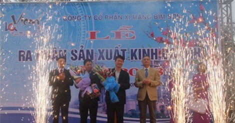 Công ty CP xi măng Bỉm Sơn ra quân sản xuất đầu năm