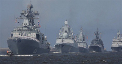 Tổng thống Putin cho 20 tàu chiến tới biển Baltic tập trận "nắn gân" NATO