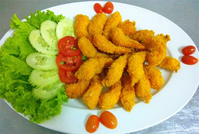 Tôm chiên hoàng bào - món ăn cung đình Việt