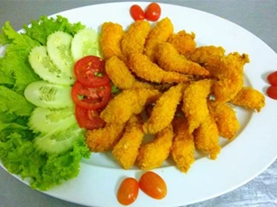 Tôm chiên hoàng bào - món ăn cung đình Việt