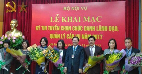 Bộ Nội vụ thi tuyển thêm 4 lãnh đạo cấp vụ