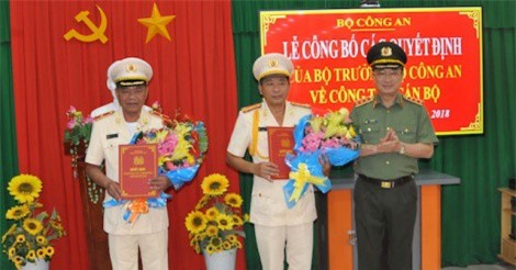 Công bố quyết định của Bộ trưởng Bộ Công an về công tác cán bộ