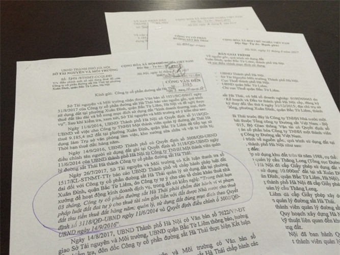 Sai phạm tại Công ty CP Đường sắt Hà Thái (Tổng Công ty Đường sắt VN): Kỳ III: Trưng văn bản “cứu cánh” khi bị “tuýt còi”